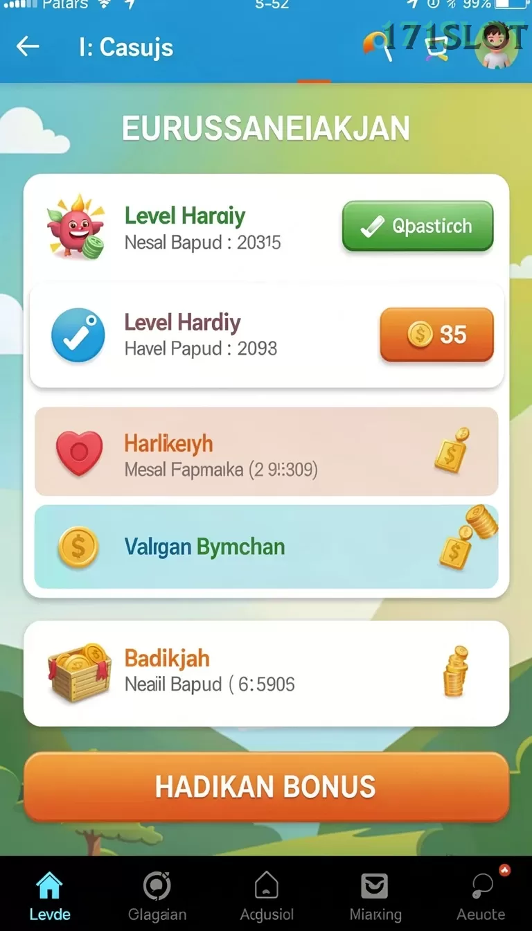 Cuplikan layar Y89 — halaman utama